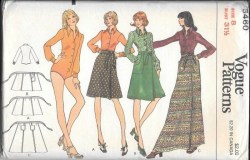 8460 VOG 72 BUTTON BODYSUIT, WRAP SKIRT LENGTHS PATTERN 12, 16